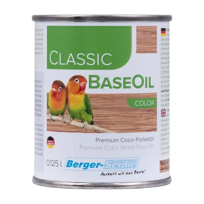Масло для пола Berger-Seidle BaseOil Color цвет Ultra White / Ultraweiss полуматовое 0,125 л